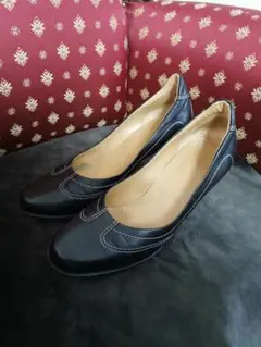 HERMES エルメス パンプス ブラック系