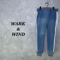 希少XL✨WARK&WIND スウェットパンツ デニム風 ライトブルー 4390