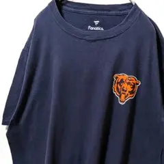 ファナティクスNFLシカゴベアーズ#1DAD Tシャツ ネイビー紺色 L古着