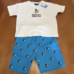 【試着のみ】ディズニー ミッキー Tシャツ パンツ ズボン セットアップ 100