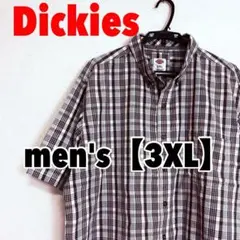 A437 【Dickies】半袖ボタンダウンシャツ【3XL】