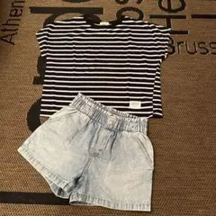 上下セット H＆M 半ズボン ボーダーT