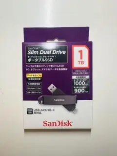 SanDisk Slim Dual Drive 1TB 外付けSSD