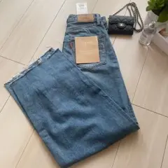 新品未使用タグ付　Ungrid デザインタックカーブデニムパンツ 24インチ