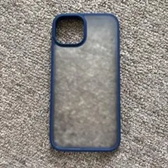 ネイビー クリアiPhoneケース