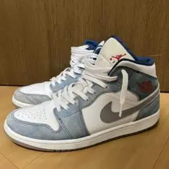 AirJordan 1 Mid SE White/Hyper Royal/Red
