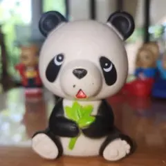 大幅値下げ昭和希少☆三菱銀行パンダキャラクター 三菱銀行 パンダ貯金箱 置物 非売品 銀行ノベルティー 当時物