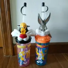 バックスバニー＆ トゥイーティー　フィギュア　カップ 2個セット