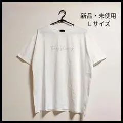 新品・激安！クルーネック ラインストーン 半袖 ロゴＴシャツ 綿100％ Ｌ