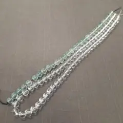 天然石　ビーズ　フローライト　6mm　30玉　水晶　6mm　一連　セット　747