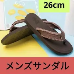 RANBERONE☘️メンズ サンダル 26cm おしゃれ 茶 アウトドア
