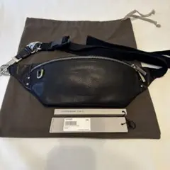 Rick Owens SMALL DUFFLE BUM 革 ウエスト バッグ 黒 Rick Owens / SMALL DUFFLE BUM BAG – six