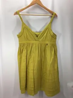 【新品・タグ付き】galliano キャミワンピース/42/コットン/YLW
