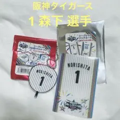 オールスターゲーム うちわ型アクリルキーチェーン クリアカード 森下選手 2点
