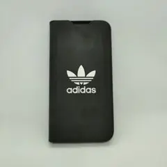 adidas iPhone 14 手帳型ケース 黒