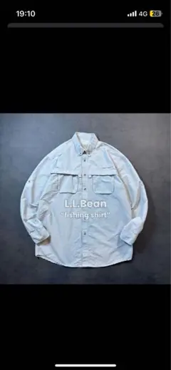 L.L.Bean エルエルビーン フィッシング アウトドア シャツ L 古着