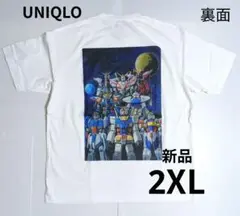新品　ユニクロ　機動戦士ガンダム45周年UT ホワイト　Tシャツ　2XL