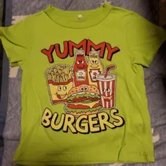 YUMMY BURGERS Tシャツ 120　ハンバーガー　半袖