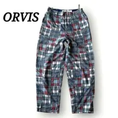 人気 ORVIS オービス マドラスチェック コットン パッチワーク パンツ