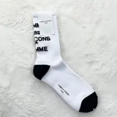 新品未使用✨ COMME des GARÇONS ソックス ホワイト ブラック