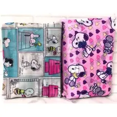 スヌーピー ピンク系 トートバッグ ２種セット 可愛いデザイン ♡