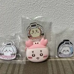 ちいかわおかおミニシリコンポーチカニちゃんくら寿司ちいかわマグネットの4点セット