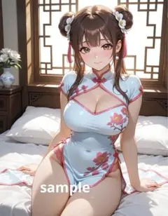 ※A4対応 AIイラスト 美女 L版サイズ 1点物 E88