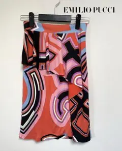 EMILIO PUCCI エミリオプッチ スカート レーヨン シルク 34 XS