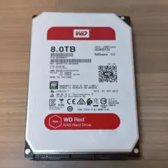 正常動作品 WD Red 8TB HDD WD80EFZX ②