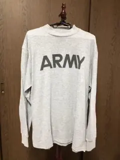 ARMYロゴ 長袖カットソー Mサイズ グレー