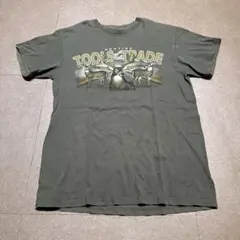 Delta 半袖　tシャツ　カーキ　アニマル　動物　鹿　ハンティング　USA M