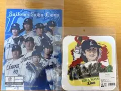 埼玉西武ライオンズ クリアファイル　渡部聖弥選手　せいやん　ミニタオル　2点