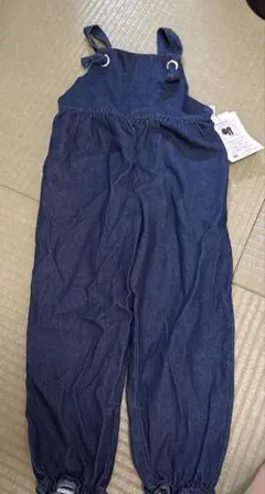 女の子服　デニムサロペット　120 未使用品　肩紐調節