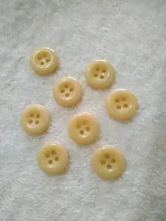 ボタン 8個セット キャメル色