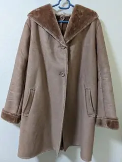 フェイクムートンロングコート Lサイズ