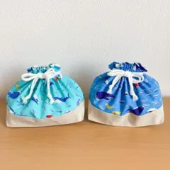 お弁当袋 ＊ おさかなの天国 ＊ ブルー