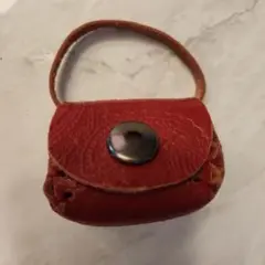 アンティーク革ミニバック様小物入れ(5×4cm)