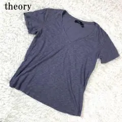 theory セオリー半袖カットソー VネックTシャツ S B6927