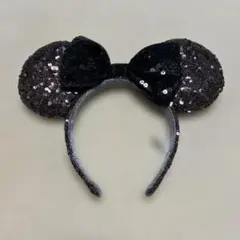 東京ディズニー ミッキー耳カチューシャ 黒とブラウン