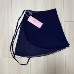 チャコット 巻きスカート ネイビー フリーサイズ