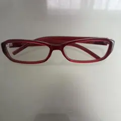 Gucci 赤 長方形フレーム メガネ