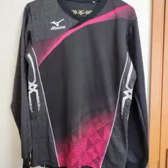 Mizuno 長袖ウォームアップウェア ブラック/ピンク