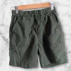 良品 UNIQLO 半ズボン 120 オリーブグリーン おでかけ 春 夏 男のこ