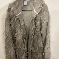 【完売品】Caspar Johnフリンジパーカー白