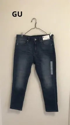 GU デニムルック　テーパードパンツ　XL