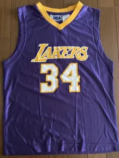L A LAKERS #34シャキ・オニールユニフォーム（BOYS） Mサイズ