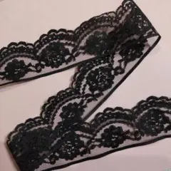 ラッセルレース⭐️ 黒 5m
