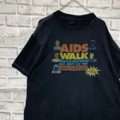 USA製90sヴィンテージTシャツ！シングルステッチ　ブラック半袖古着L 10