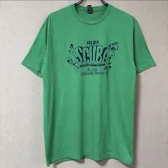 458 緑 SCUBA アメリカ古着 Tシャツ グリーン 動物 スキューバー
