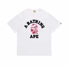 新品 APE エイプ ロゴプリント 半袖Tシャツ ブラック Mサイズ 男女兼用